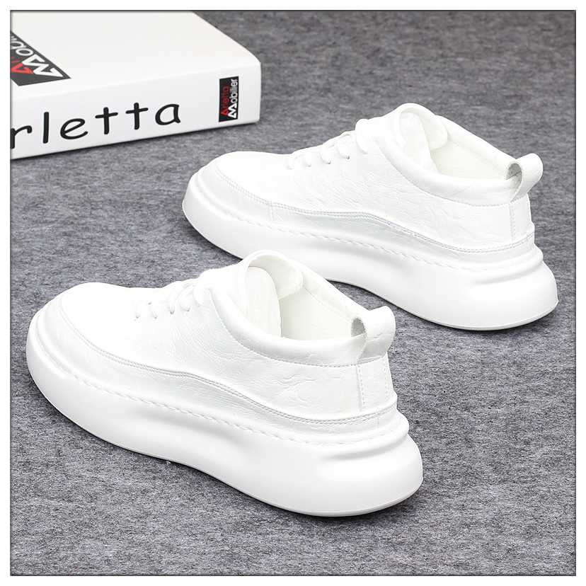 Small white shoes men's leather casual sneakers 2022 spring new Korean version all-match deodorant summer trend youth trend