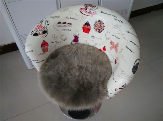 Len tinh khiết tròn bọc cà phê pad sofa đệm ghế ăn đệm nệm dày lông một thảm len mẫu đệm ghế đẹp