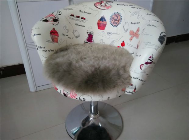 Len tinh khiết tròn bọc cà phê pad sofa đệm ghế ăn đệm nệm dày lông một thảm len mẫu đệm ghế đẹp