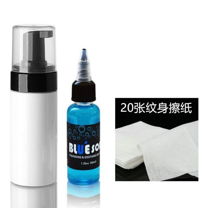 40ml Tattoo Green Algae Tattoo Blue Algae High-Concentration Liquid Antibacterial Cleaning Disinfectant with Foaming Bottle Tattoo Equipment 40ml Tattoo Green Algae Tattoo Blue Algae High-Concentration Liquid Antibacterial Cleaning Disinfectant with Foaming Bottle Tattoo Equipment