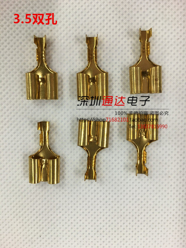 3 5 Double-hole terminal Sub-warhead Notre Dame for insertion terminals One-drag second-primary-secondary plug 1000