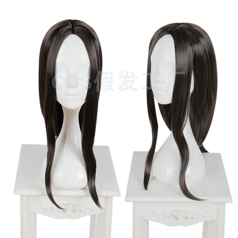 COS tóc giả nhà máy chống nước lạnh thần trang phục cổ điển phong cách cosplay đen hoạt hình trò chơi đạo cụ - Cosplay