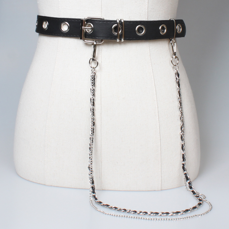 Punk Kette Hose Kette Pu Gürtel Großhandel display picture 1