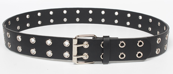 Fashion Ultra-wide Double-breasted Eyelet Belt display picture 2