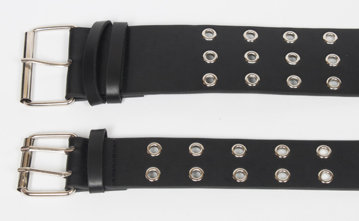 Fashion Ultra-wide Double-breasted Eyelet Belt display picture 1