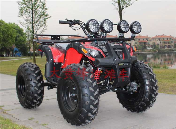 Lớn và nhỏ bò ATV bốn bánh off-road xe máy xăng điện leo núi người lớn xe máy 250 trục truyền