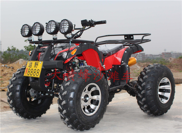 Lớn và nhỏ bò ATV bốn bánh off-road xe máy xăng điện leo núi người lớn xe máy 250 trục truyền