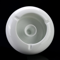 Ashtray ceramic creative personality fashion windproof large bedroom living room exhibition hall white porcelain ashtray European trend