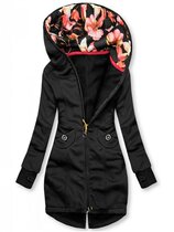 Winter Jacket High Quality Hooded Coat Women Fashion Floral