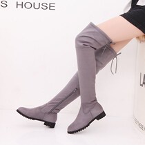 2021 New winter female boots for women ladies long flat shoe