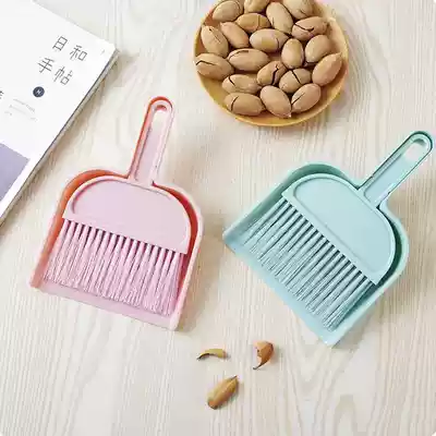Mini dustpan broom set plastic dustpan bucket pet pet household small broom cleaning garbage shovel
