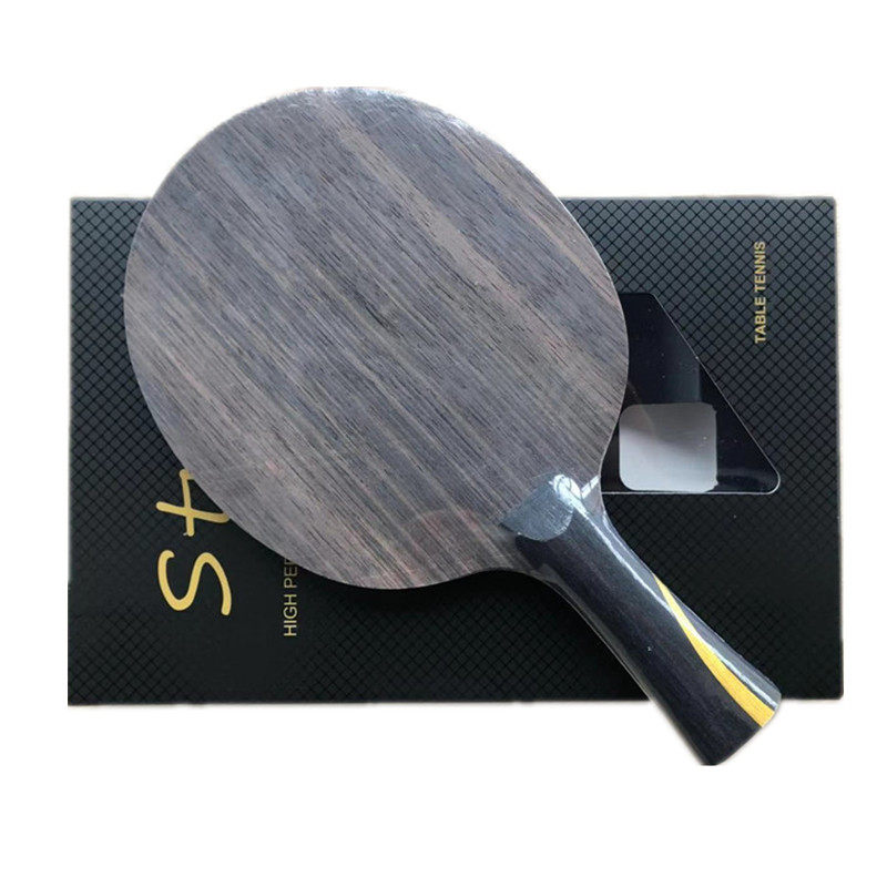 Rio Tinto Customized Speed Type Two Sides Heterogeneous Long Glue Special Table Tennis Racket Bottom Plate Black Sandalcarbon Plus Pure Wood Specialties