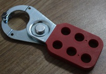 Six-connected lock with jaws His313 anti-prying heavy steel lock hook insulated handle 1 inch hook buckle six-person management Lock