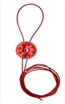 Mini cable lock insulated steel cable lock industrial safety management cable lock 1 8 m cable lock His414