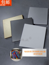 Square paste decorative cover wall hole threading hole air conditioning hole decorative cover computer desk hole cover white panel