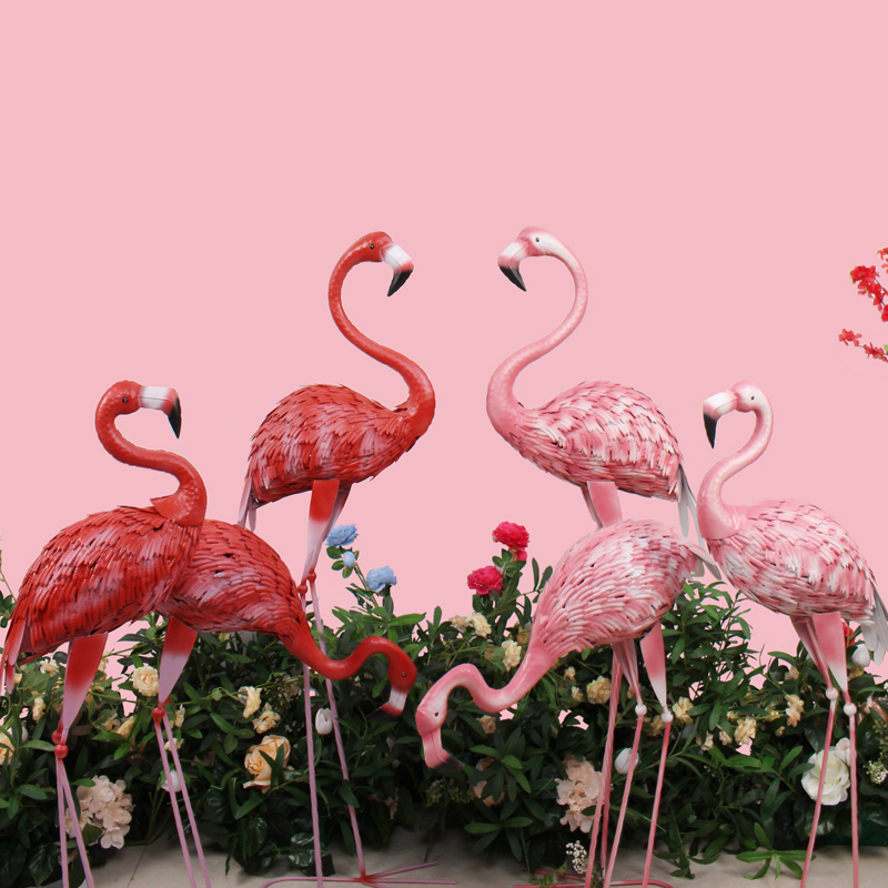 Wedding Celebration Iron Art Fire Birds Pendulum windows Decorative Courtyard Villa Outdoor Mall on floor Swinging Pieces Garden Animals