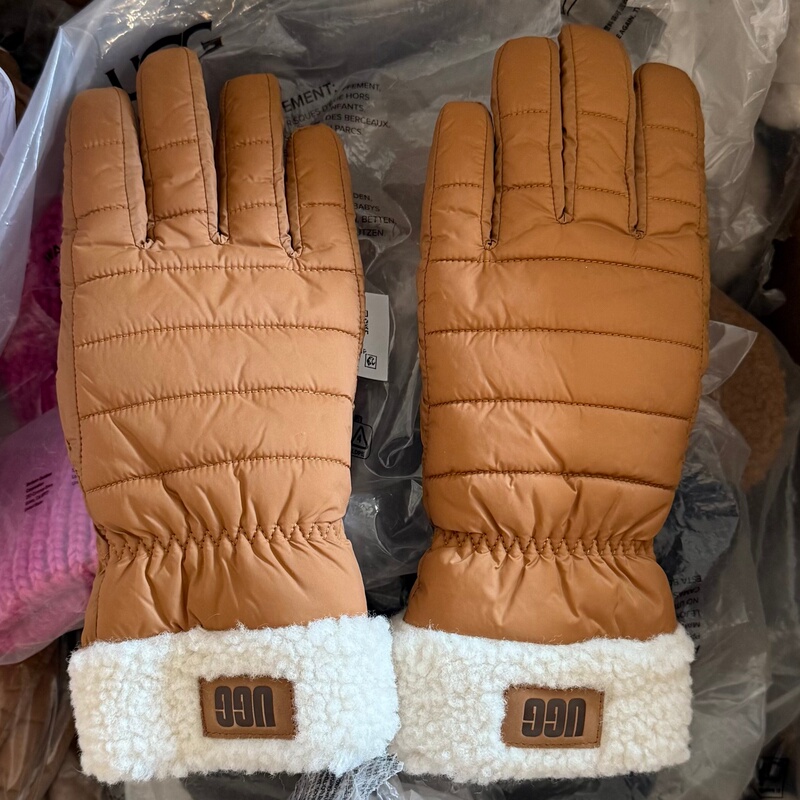 Ugg Women's Gloves, Genuine from the Store, Outdoor Skiing Waterproof Finger-Separated Warm Gloves, Winter 103283