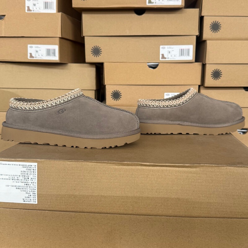 Ugg Women's Shoes, Genuine from the Store, Woven Collar, Flat Classic Tasman Slip-On Closed-Toe Loafers, Winter 5955
