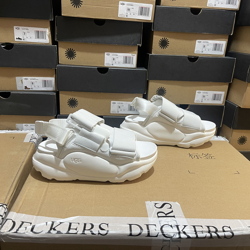 Ugg Women's Shoes, Genuine from the Store, Cloud Series, Simple and Comfortable, Hook-And-Loop Cloud Sole, Thick-Soled Sandals for Summer 1142891 Ugg Women's Shoes, Genuine from the Store, Cloud Series, Simple and Comfortable, Hook-And-Loop Cloud Sole, Thick-Soled Sandals for Summer 1142891