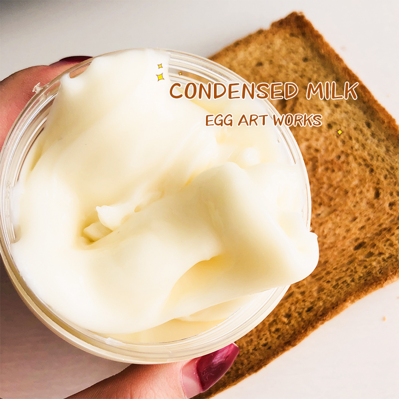 Sweet CONDENSED milk A GOOD PINCH of super HOT color RAMEN GLUE SLIME CREAM PUREE SLIME IN Hong Kong