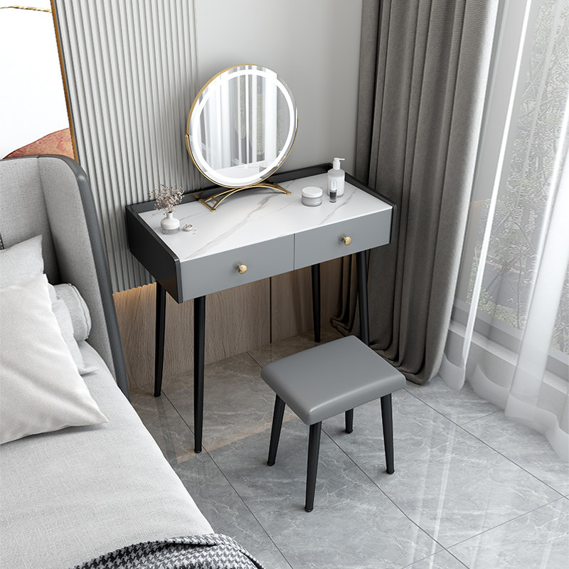 Light Extravagant Rock Board Makeup Bench Bedroom Modern Minimalist Makeup Terrace Nets Red Ins Wind Small Extremely Simple Superior Make-up Table