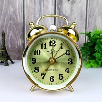 Classic vintage vintage manual clockwork super large ringtone alarm clock metal horseshoe collection alarm clock