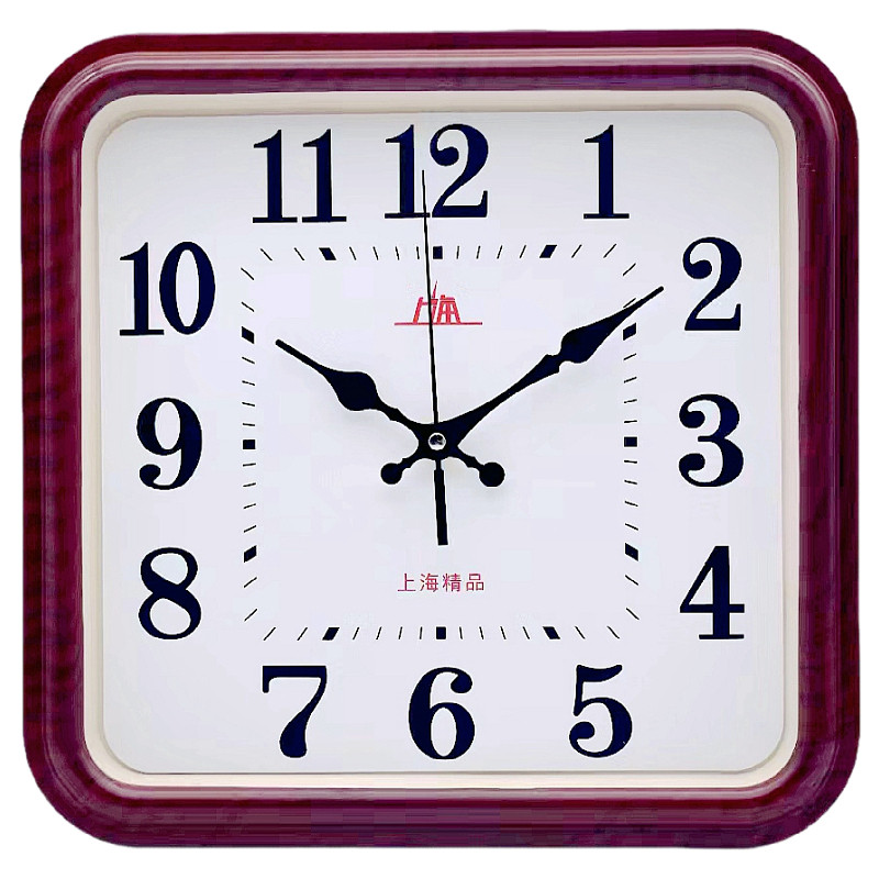 Shanghai Silent Clock 12inch Simple Wall Clock for Living Room and Bedroom, Household Wall Clock, Electronic Wall Clock, Quartz Clock