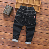 Boy Jeans Spring Autumn Small Leggings 2022 New Children Black Single Pants Baby Autumn Clothing Elastic Pants Tide