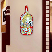 Folk Crafts Peking Opera Social Fire Horse Spoon Face Spectrum Decorative Pendant Wooden Shovel Town Residence Folk Antique Chinese Style Renovation