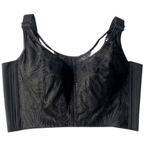  Non-steel ring ultra-thin bandeau underwear Full cup large chest small side closure adjustment bra secondary breast beauty back fat mm