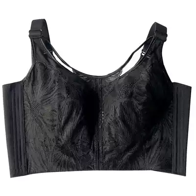 No steel ring, ultra-thin bra-type underwear, full cup, big chest, small side, adjustment bra, back, fat mm