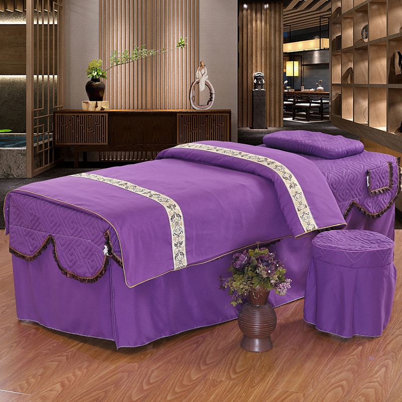 Phong cách chung làm đẹp bao gồm bốn bộ cơ thể massage giường bao gồm massage massage giường bìa giải phóng mặt bằng đặc biệt giá khăn trải giường spa