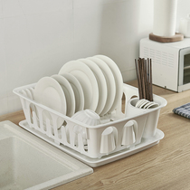 Kitchen bowl chopsticks storage box with lid drain dish rack extra-large plate tableware storage box cupboard plastic