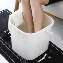 Foot basin household plastic foot bucket massage foot wash basin over calf bucket knee high foot bath insulation foot bucket