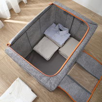 Cotton and linen clothes storage box cloth clothing quilt finishing box box bag wardrobe storage basket bag household artifact