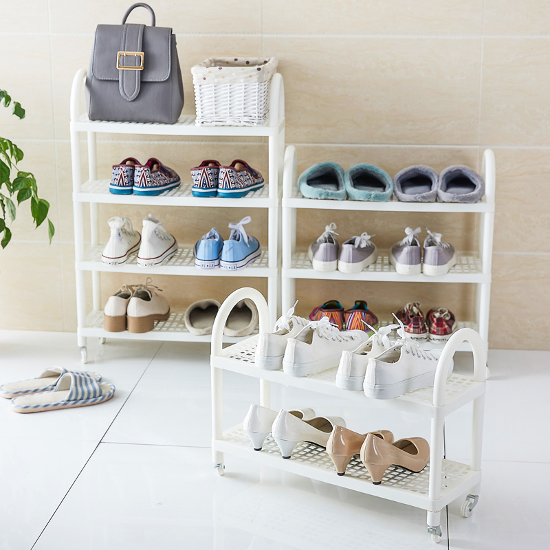 Plastic Shoe Rack Simple Door Multi Storey Assembly Dormitory