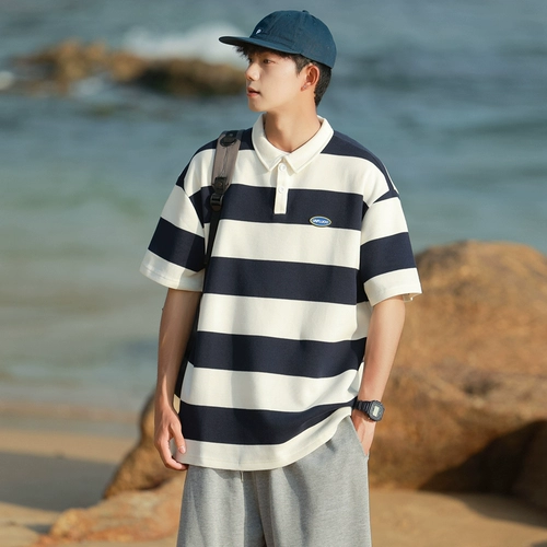 Semir, японская футболка с коротким рукавом, трендовая футболка polo, воротник поло