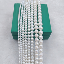 Natural positive round extremely light No time 2-3-8-10mmbaby non-nuclear millet Pearl pearl necklace semi-finished bulk pearl