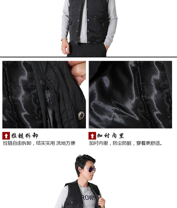 Mùa đông da cừu vest nam lông một tuổi trung niên dày bông ấm vest da vest kích thước lớn cha áo khoác nam hàn quốc mùa đông