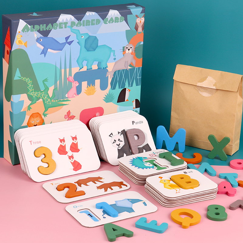 Young Children Digital Letter Puzzle Early Education Cognitive Card Puzzle Literacy Card 2-3-6 Year Old 5 Baby Enlightenment Toy