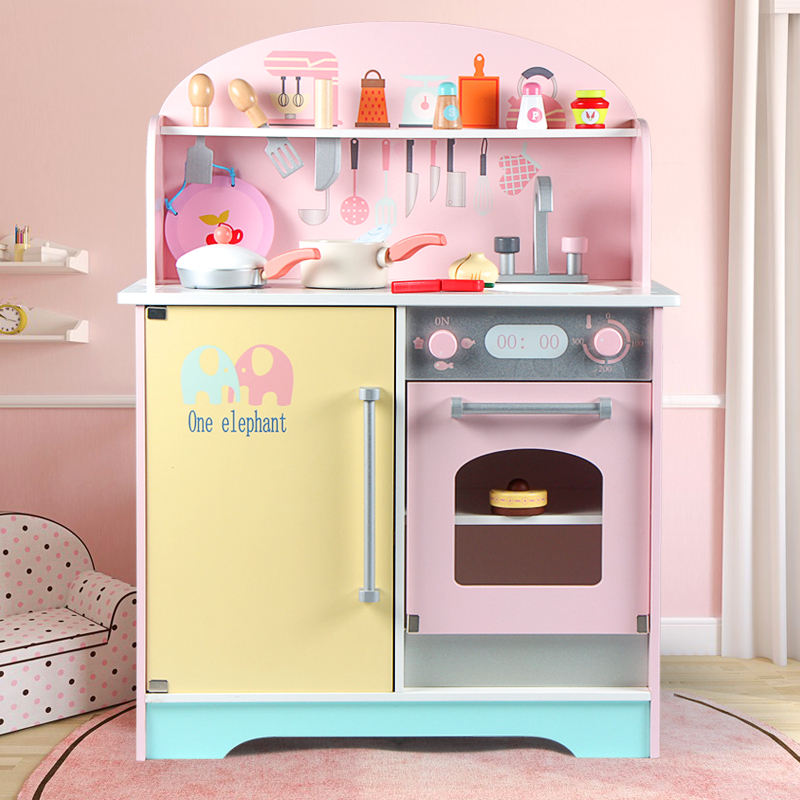 Children Dining Home Wine Kitchen Wood Emulation Cookware Sets Baby Boy Girl 4 Cooking boiled rice 3-6-year-old 5 Toys 7