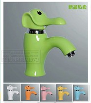 Single water ceramic faucet cartoon elephant type childrens bathroom basin basin basin faucet project cooperation