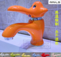 Ceramic faucet cartoon elephant white color cold and hot water Full copper core faucet childrens bathroom engineering cooperation