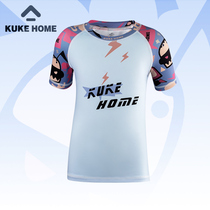 Cool KKUKE CHILD BALANCE CAR CUSTOM-MADE SHORT SLEEVE RIDING SUIT SLIDING SPEED DRY PERSPIRATION SUMMER BOY