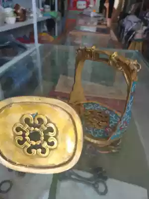 Cloisonne brass pedals Xilin Gol copper pedals