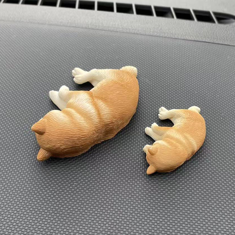 Car Corgi Ornament Simulation Dog Shiba Inu Model Cute Fat Chai Husky Decorative Resin Hand-made