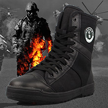 Boots militaires pour homme en toile - Ref 1399723 Image 26