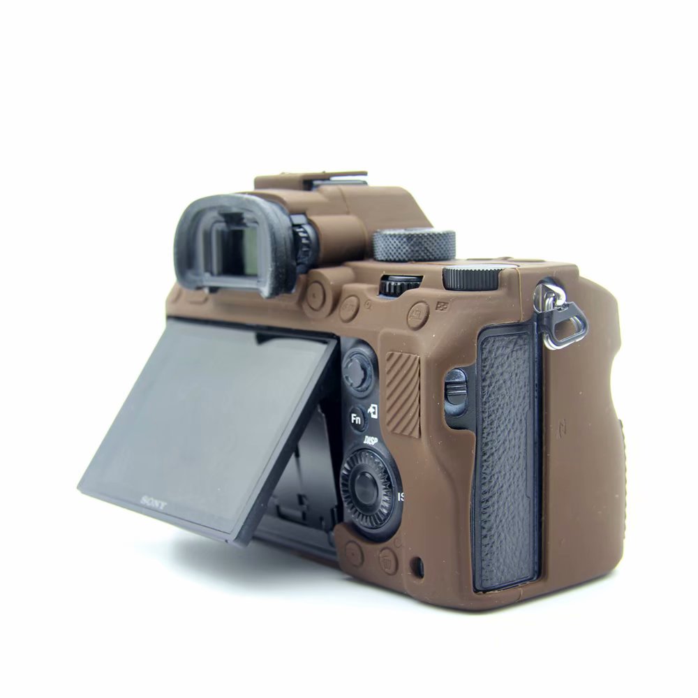 Sony A73 A7RM3 A7R3 III A73 A7M3 A7III A9 trường hợp vi camera silicone Silicone Case - Phụ kiện máy ảnh kỹ thuật số tui dung may anh