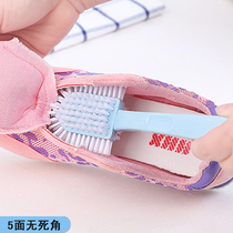 Long handle multifaceted shoe brush plastic shoe washer artifact Laundry shoe brush kitchen cleaning shoe brush shoe cleaning brush shoe cleaning brush