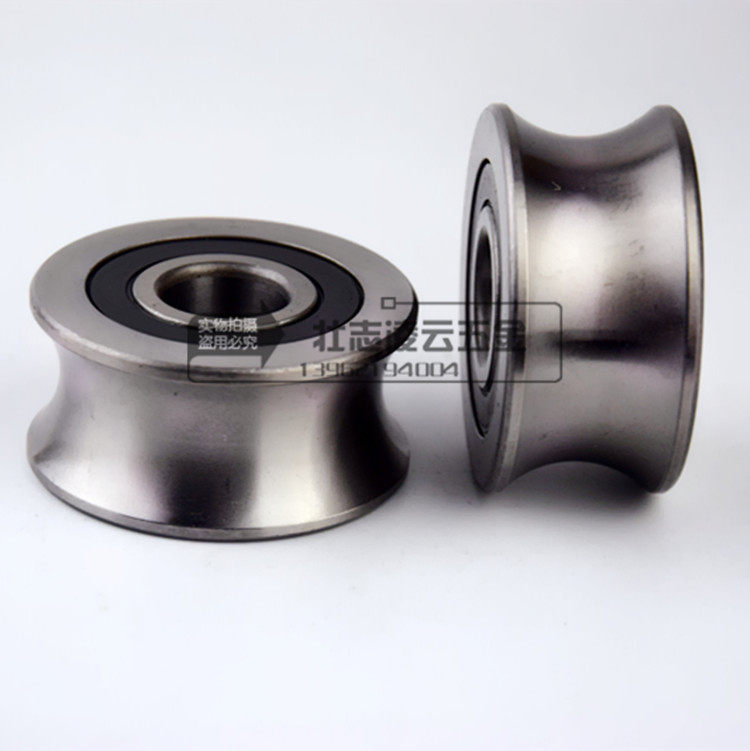 Outer ring with grooved bearing U-groove roller pulley double row ball 20*62*30 walk 35 30 25 20mm